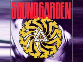 Capa do álbum Badmotorfinger do Soundgarden mostrando arte conceitual que define o som revolucionário desta obra-prima do grunge dos anos 90.